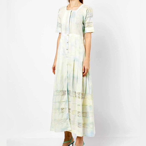 ✨ NWOT LOVESHACKFANCY Edie midi dress - Picture 2 of 11